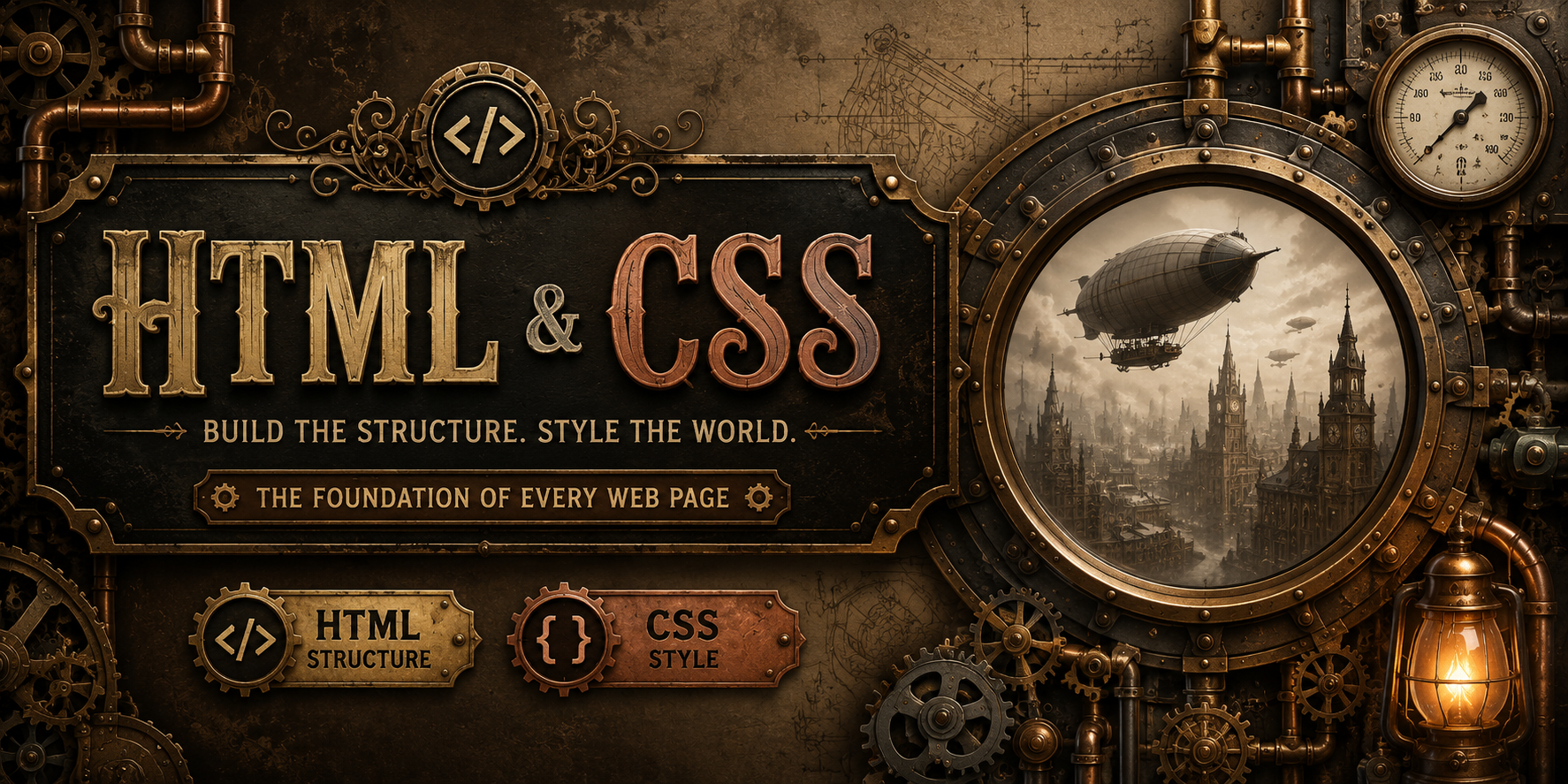 HTML and CSS cover image